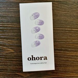 Ohora N Shooting Star ND-256 Semi Cured Gel Nail Strips — Purple Glitter Ombre